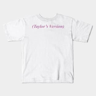 Taylor’s Version Pink Kids T-Shirt